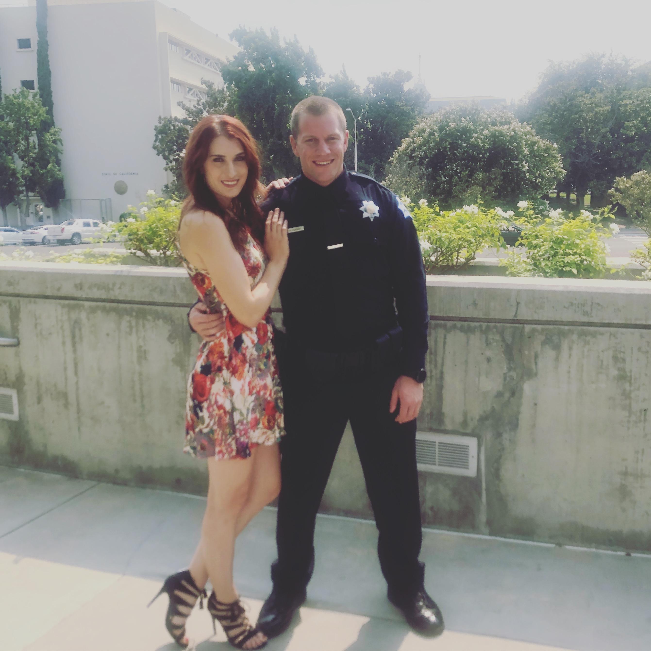This was at Martin's swearing in ceremony for Fresno PD. I was SO incredibly proud of him and all the hard work he had put in to get to this place.