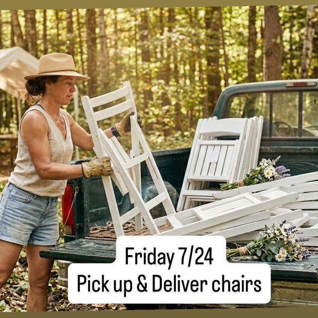 Friday 7/24 PICK UP Chairs