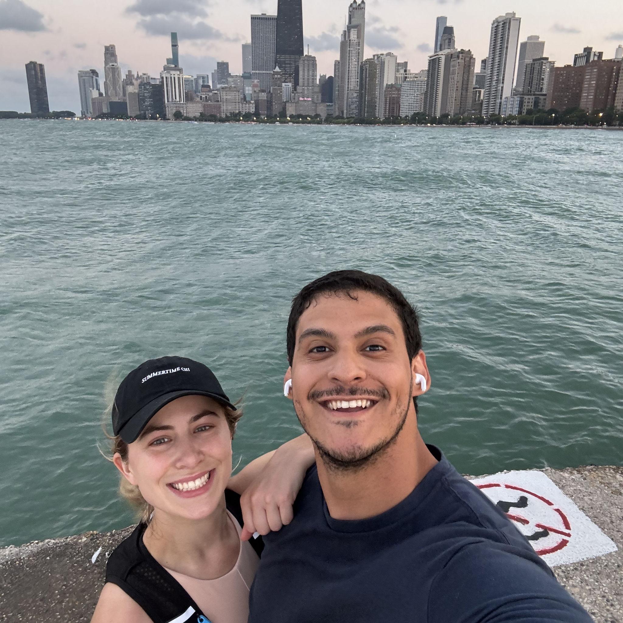 Running on the lakeshore!