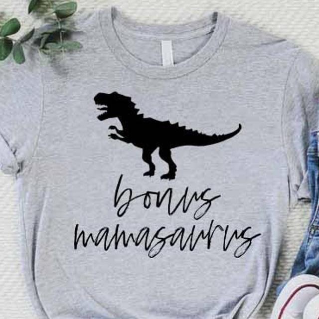 Bonus Mamasaurus T-Shirt, Gift For Step Mom, Funny Step Mama Shirt, Bonus Mom T-Shirt, Dino Mom Designs, Foster Mom Shirt, Mother's Day Gift