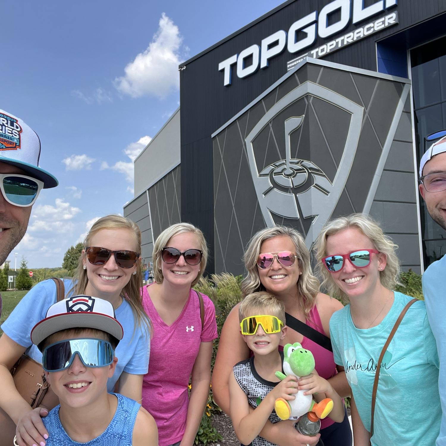 Top Golf with the crew