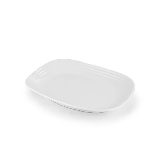 Fiesta® Rectangular Platter, (11.75") – Durable Ceramic, Lead-Free, Dishwasher/Microwave/Oven Safe – Made in USA Dinnerware - White