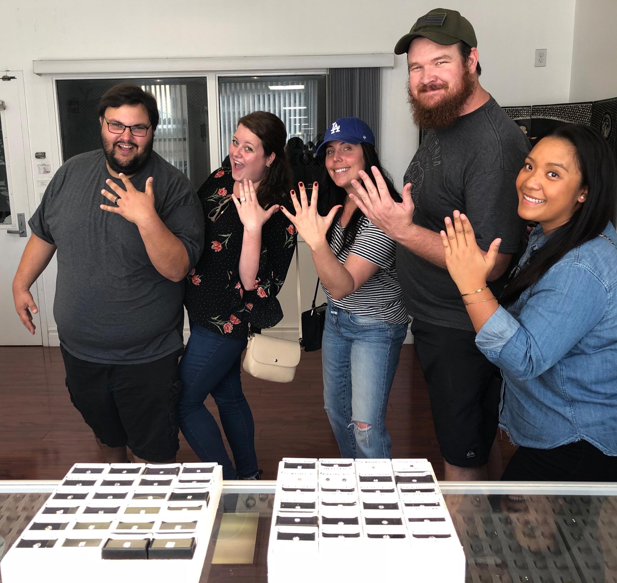 If u like it then u should have put a ring on it ! (Daniel sweetly took some of the besties to get the approval of the ring he had CUSTOM made!)
