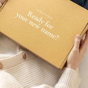 NewlyNamed Box | Personalized Name Change Kit **marigold color**
