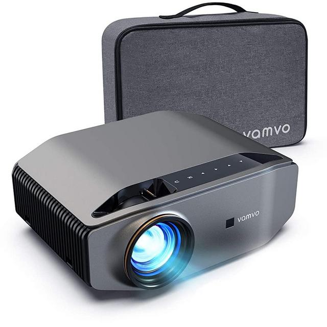 Projector for Outdoor Movies, vamvo L6200 1080P Full HD Video Projector with max 300” Display, 5000Lux, Ideal for Outdoor, Home Theater, Compatible with Fire TV Stick, PS4, HDMI, VGA, AV and USB