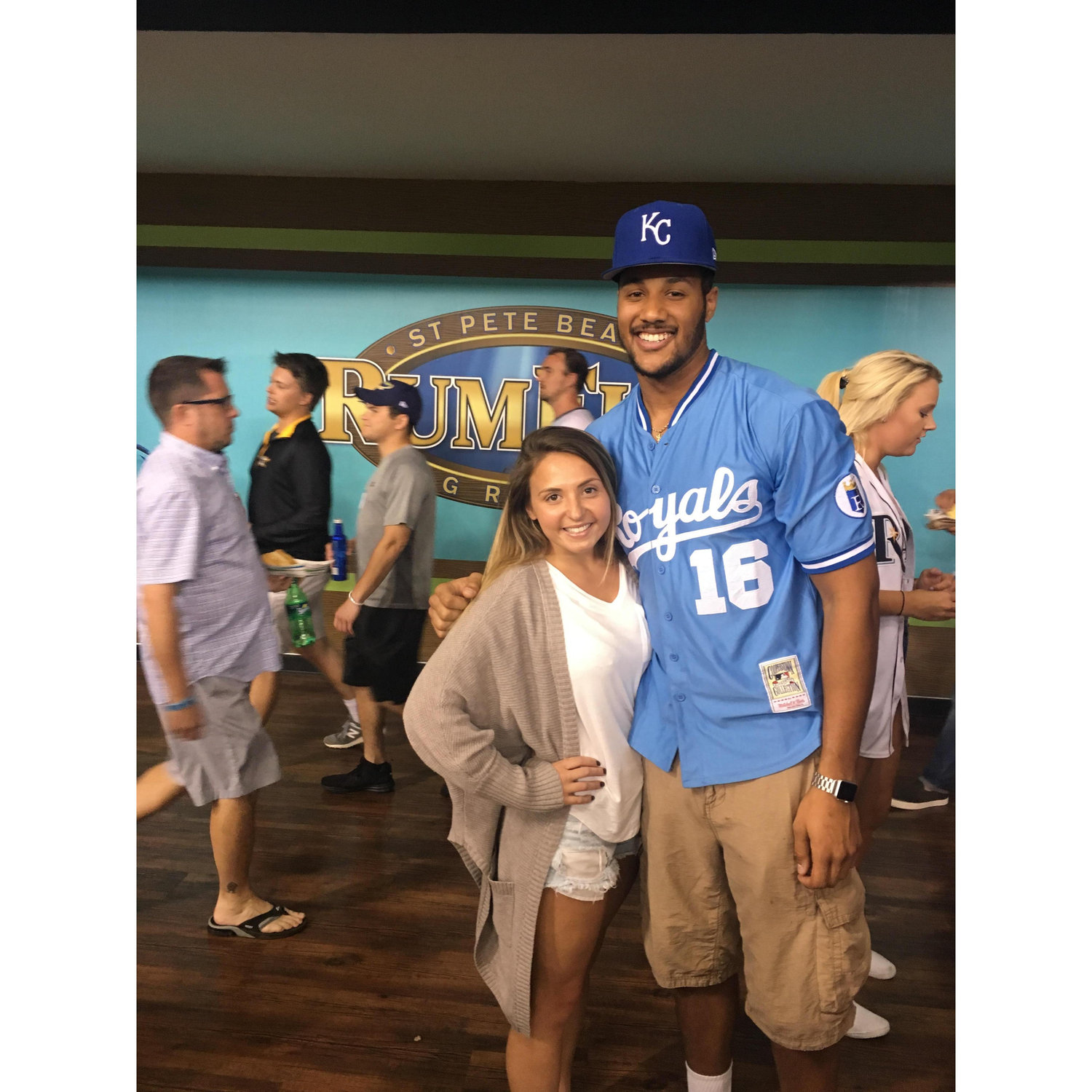 Our first date to the Tampa Rays game... fast forward 3 years until we finally decided to give it a shot!