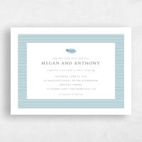 Blue Wedding Invitation - Maldives Landscape