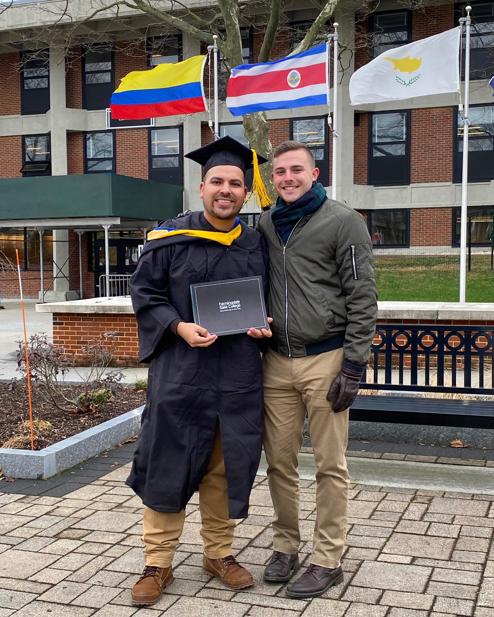 Sergio’s Bachelor of IO Psychology commencement from Farmingdale College 2019