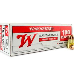 Winchester Target & Practice 9mm 115 Gr FMJ USA9MMVP