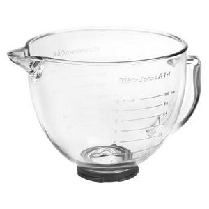 KitchenAid 5qt Tilt - Head Glass Bowl with Measurement Markings & Lid - K5GB