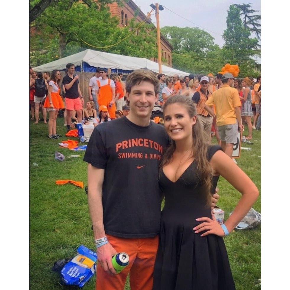 Julie's first Princeton Reunion. A good friend of Geoff's told Julie, first the reunion then the ring.