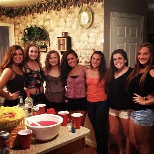 Jen's summer party that ended with so many laughs and a burnt hole in her parent's couch..