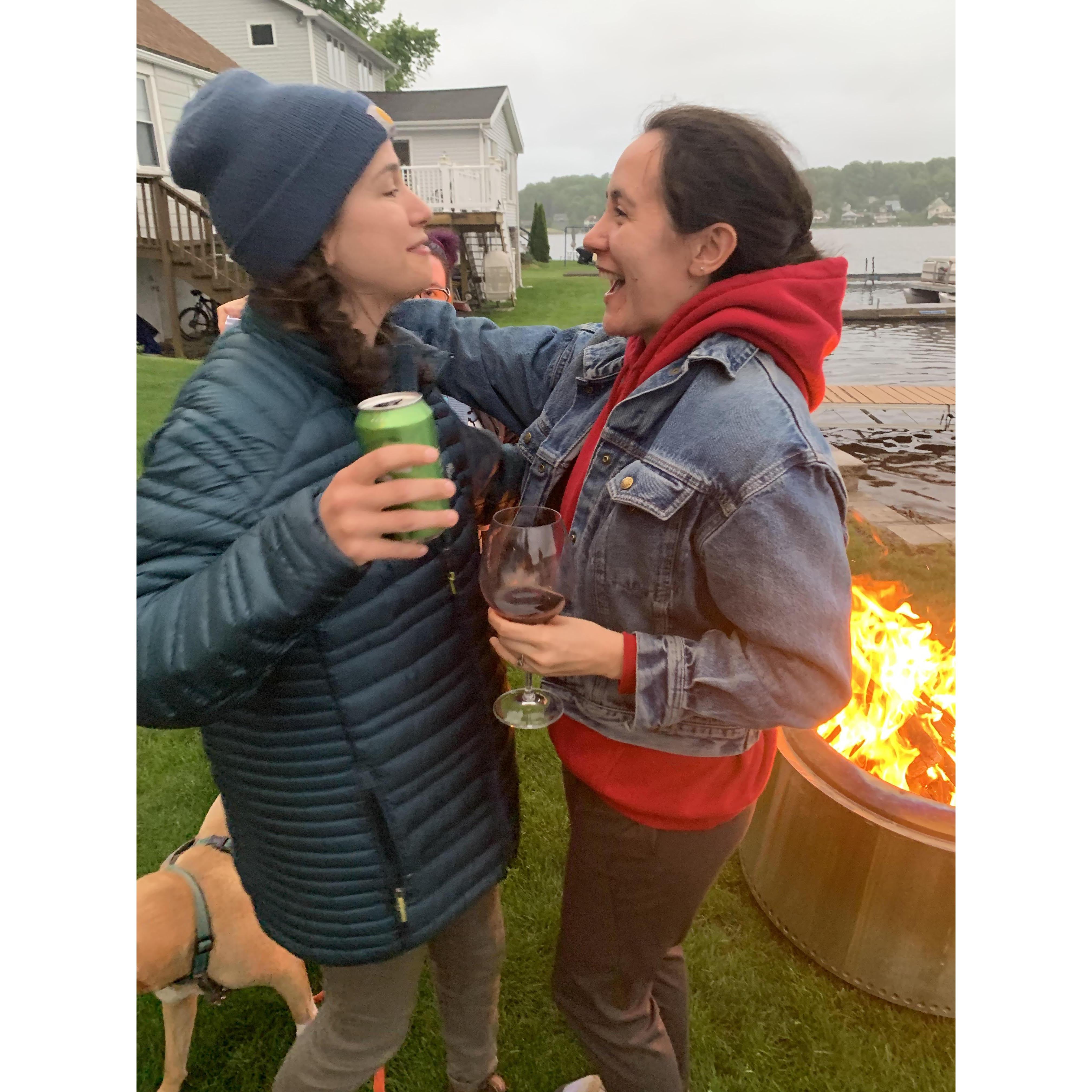 Emma's proposal at the lake