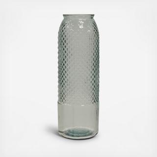 Diamond Stud Recycled Spanish Glass Vase