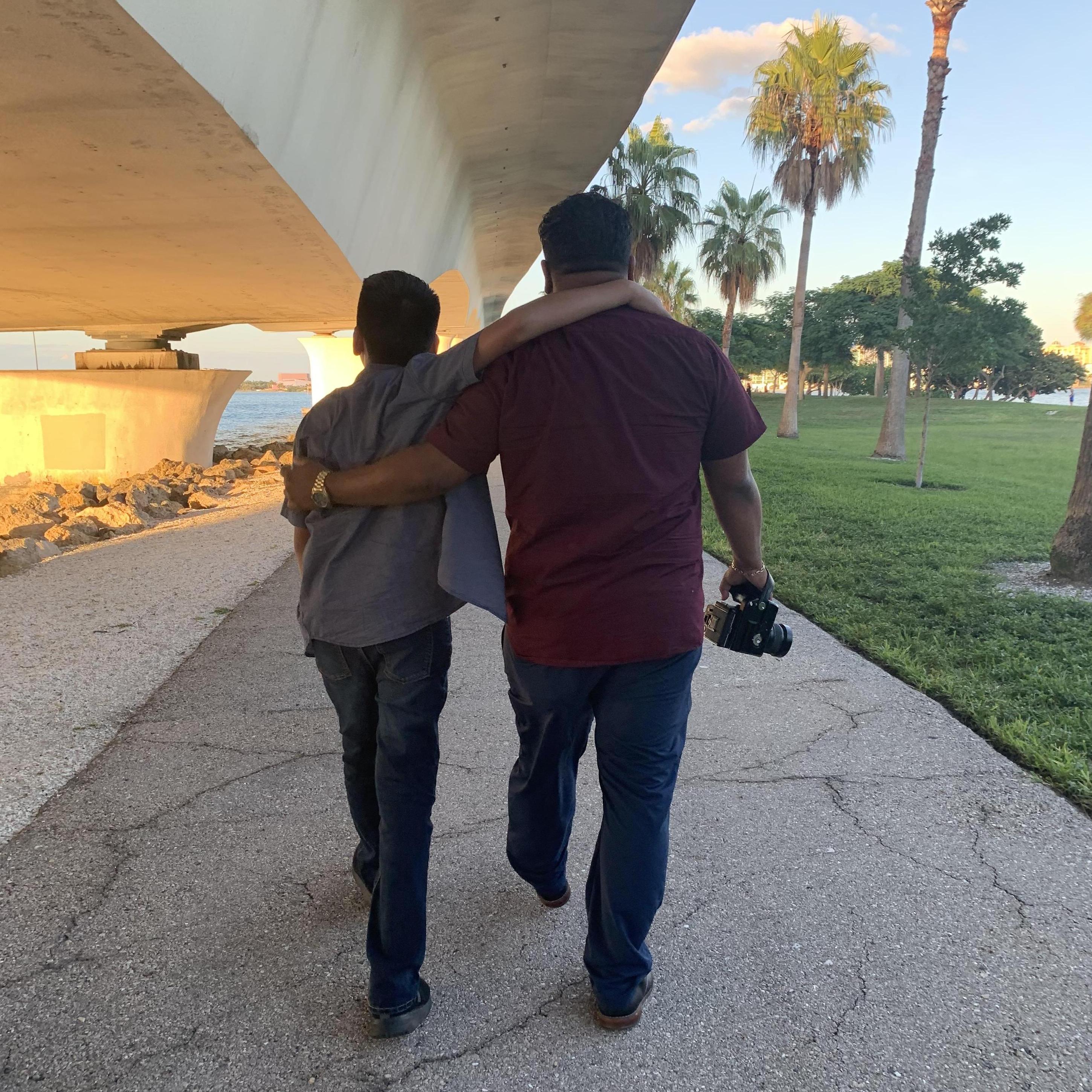 Nick and Francisco before the proposal.