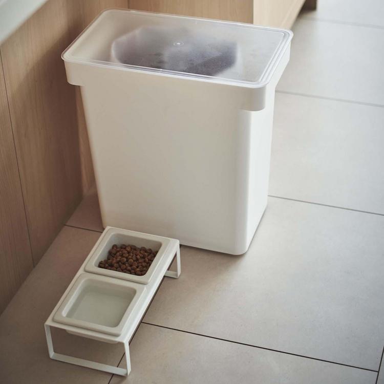 Yamazaki Home, 6.6 Gallon Rolling Airtight Pet Food Storage