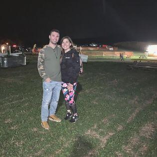 At the pumpkin patch, the night we first said "I love you"