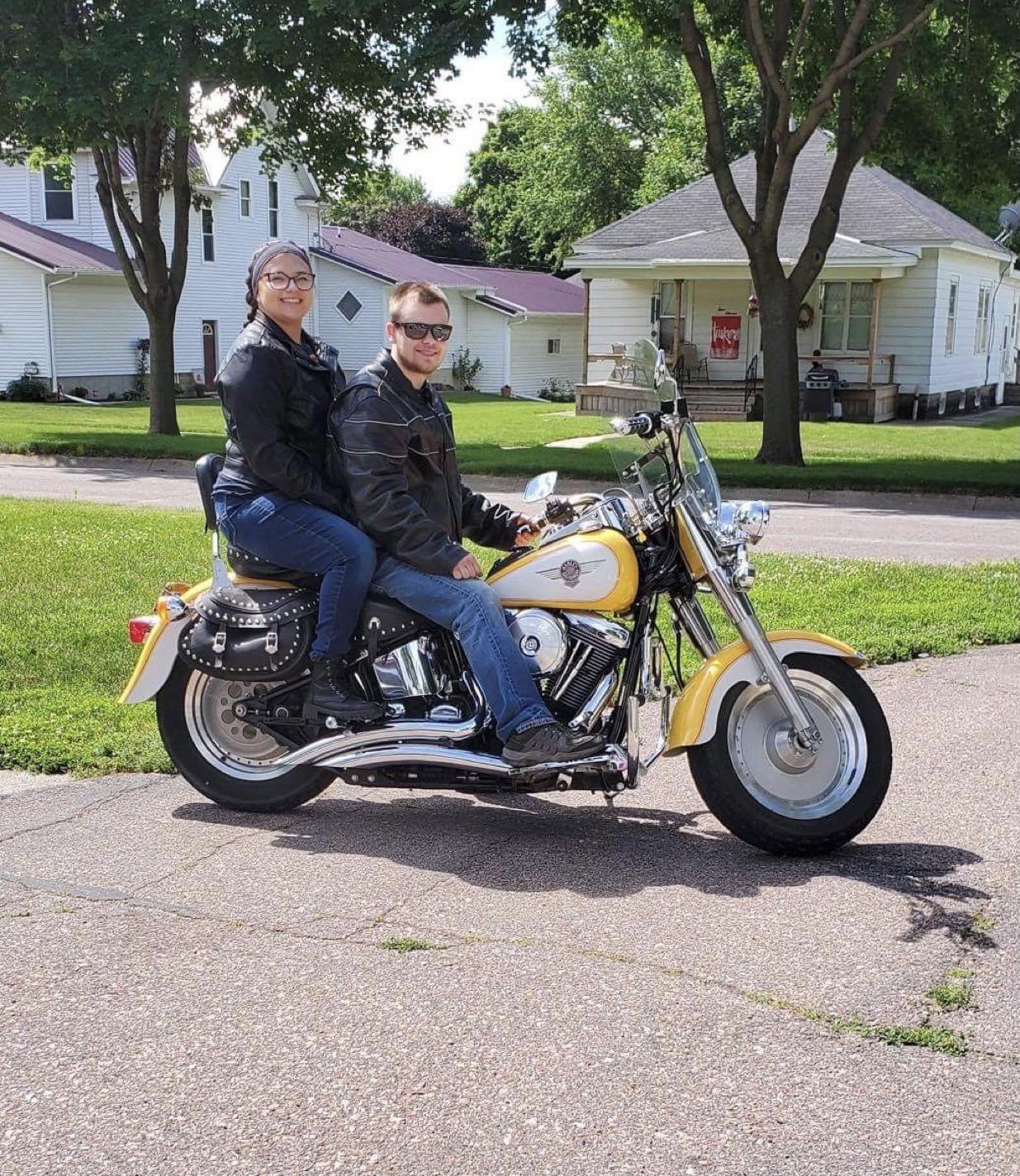 Very first motorcycle ride together!