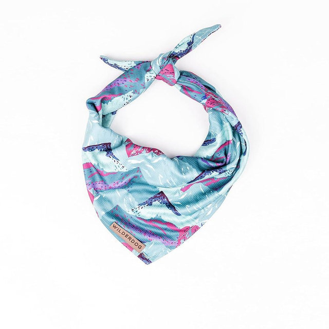 Wilderdog Dog Bandana with Lightweight Quick Drying Poly-Blend Mesh Material in Alpenglow
