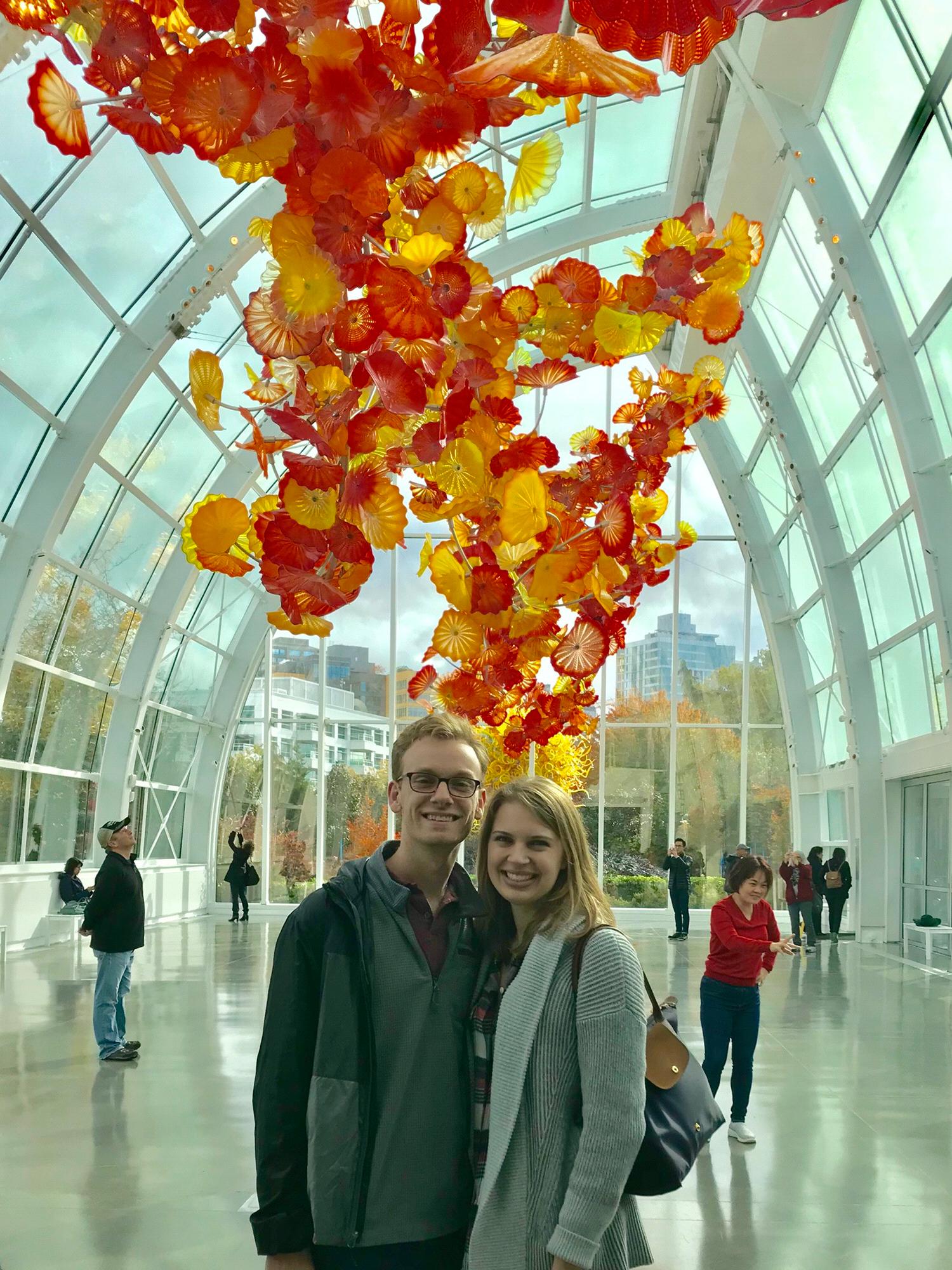 One of our first vacations was to Seattle.