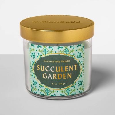 4.1oz Glass Jar Candle Succulent Garden - Opalhouse&#8482;