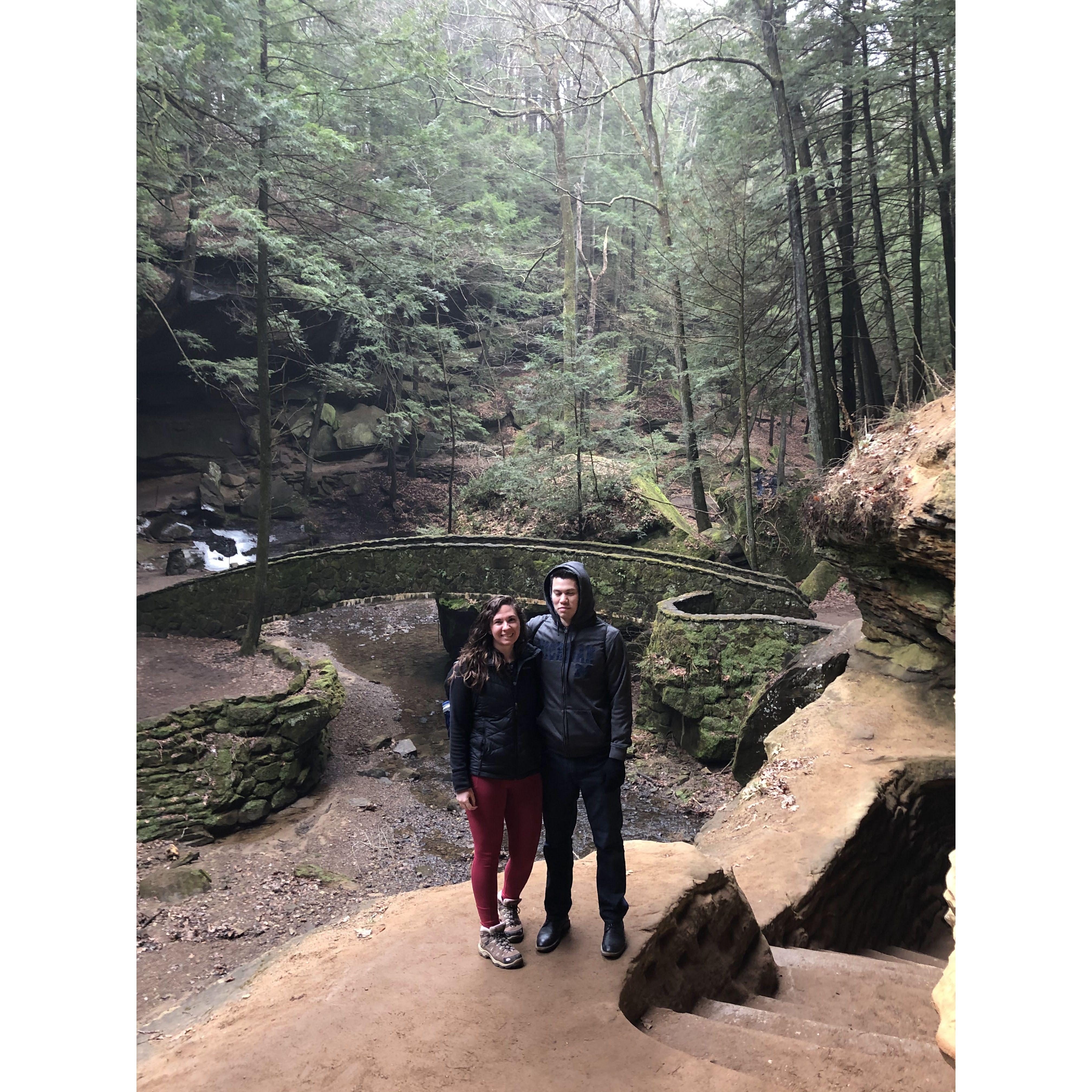 Our first trip together to Hocking Hills.