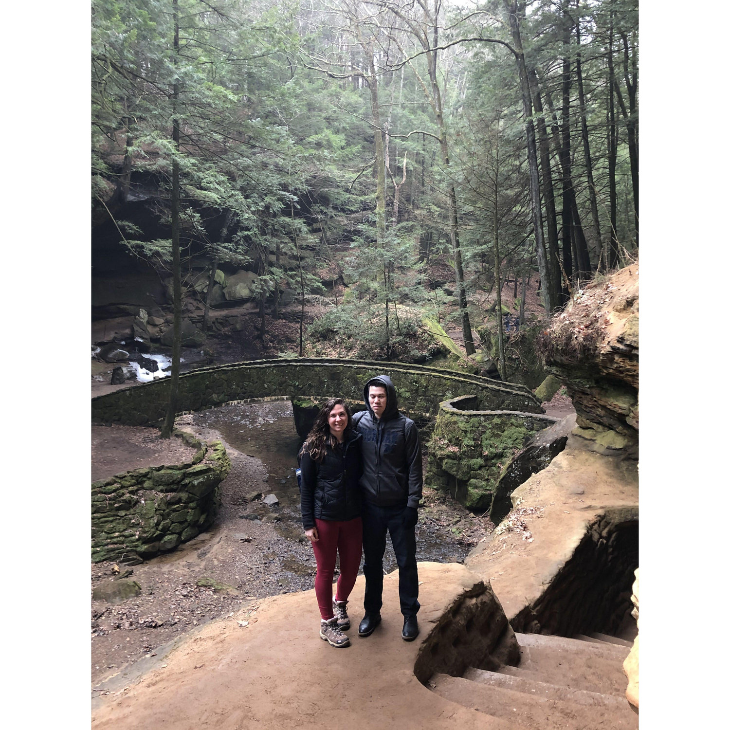 Our first trip together to Hocking Hills.