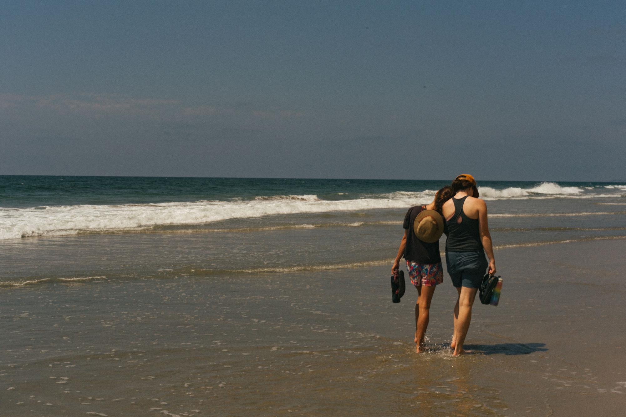 Walking at Torrey Pines State Beach