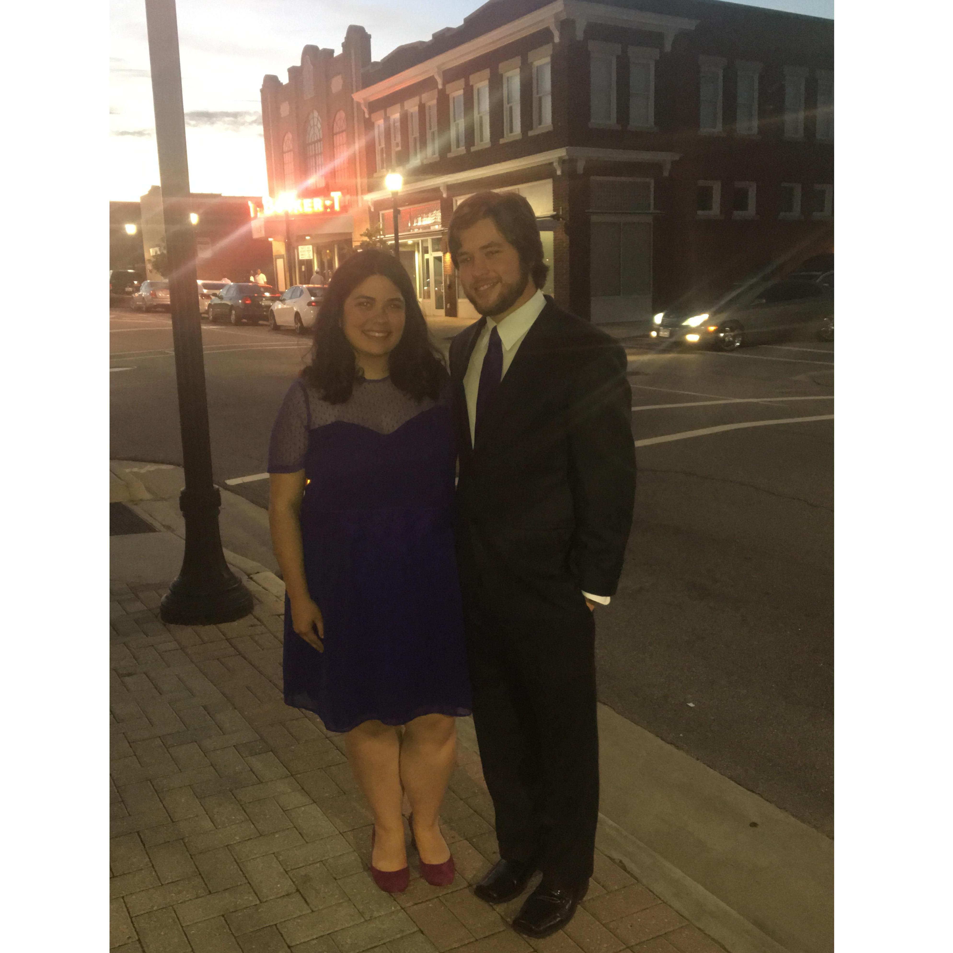 Dinner photo before Prom 2017...as chaperones!