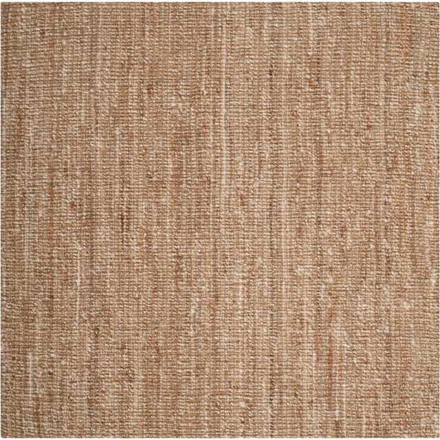 6'x6' Solid Woven Square Area Rug Natural/Ivory - Safavieh
