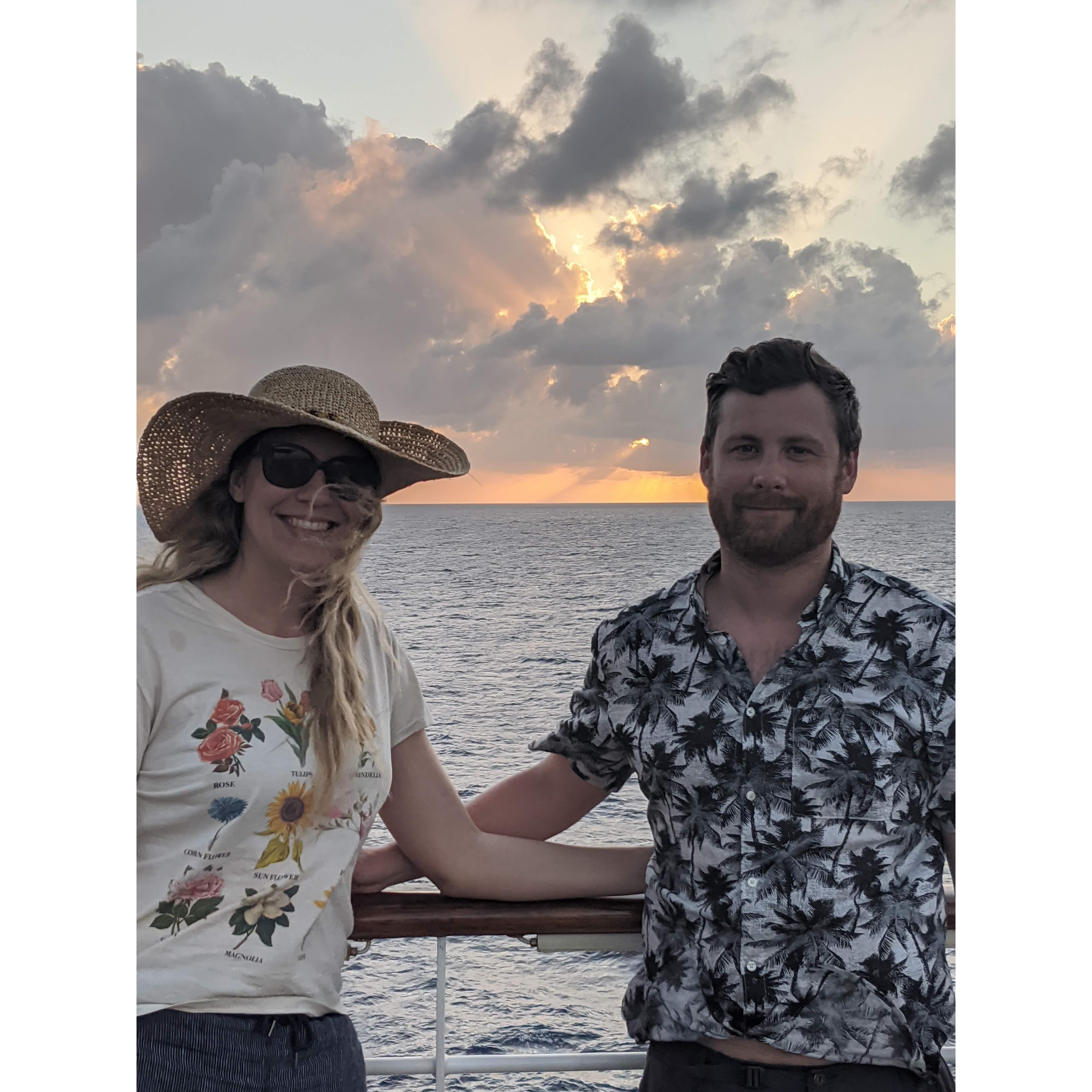 We went on a cruise in February 2020 (pre-pandemic)!