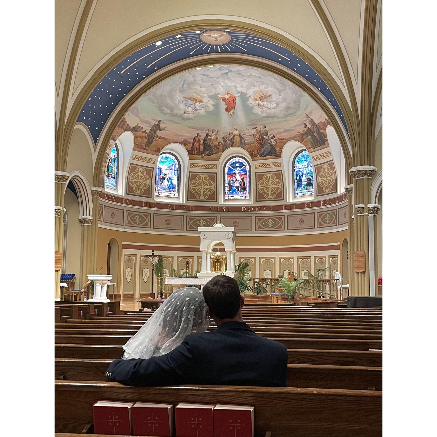 In St. Thomas Church just before our betrothal