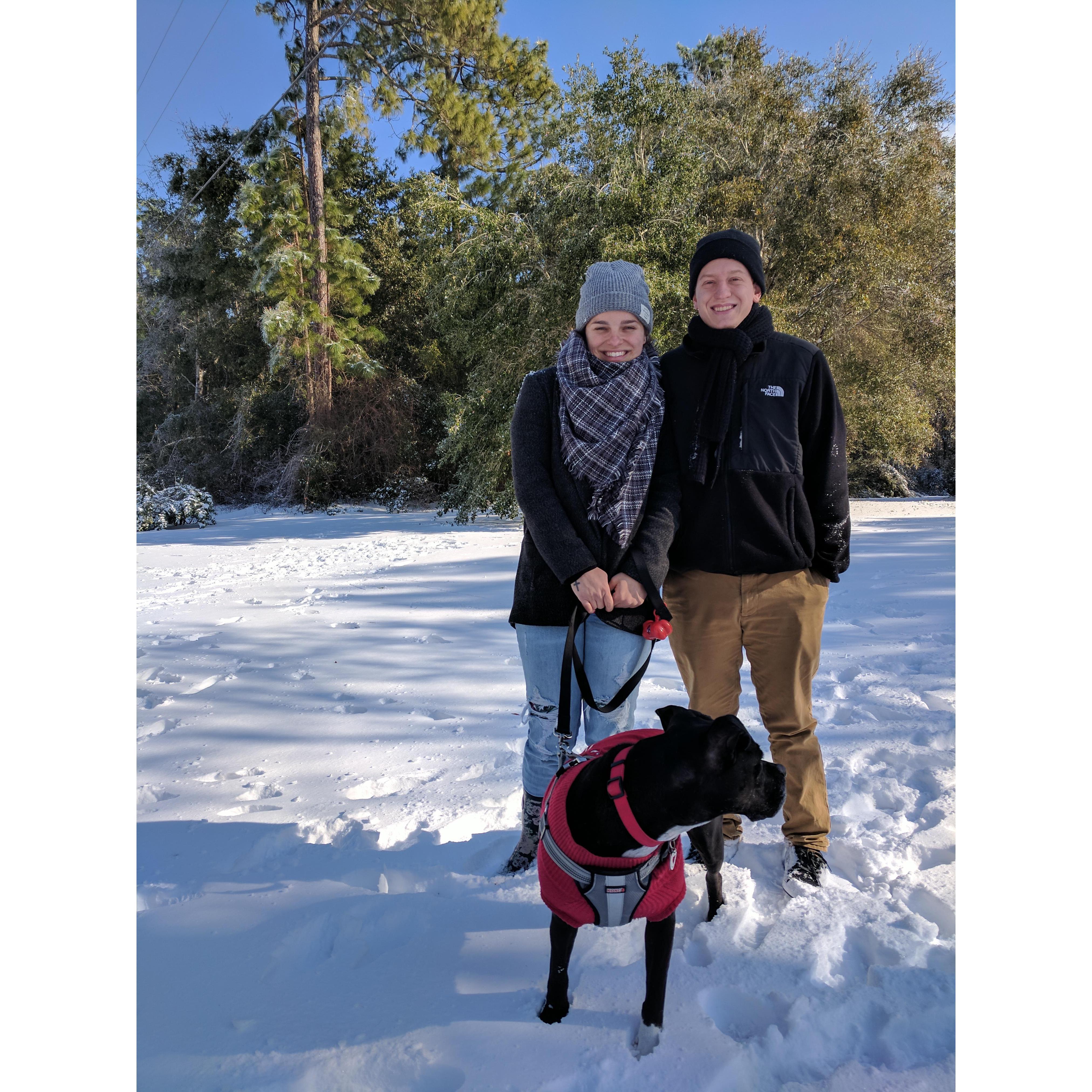 We got snowed in at Brandon and Grace's house! It was so much fun