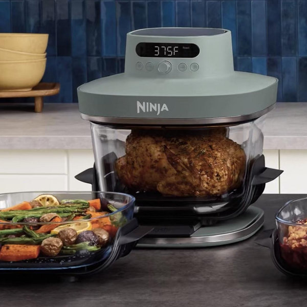 Ninja Crispi® Pro 6-in-1 Glass Countertop Air Fryer, Cyberspace