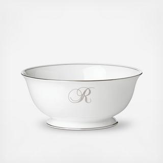 Federal Platinum Script Serving Bowl