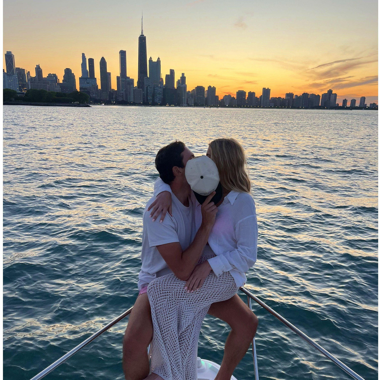 Chicago sunset on the lake!