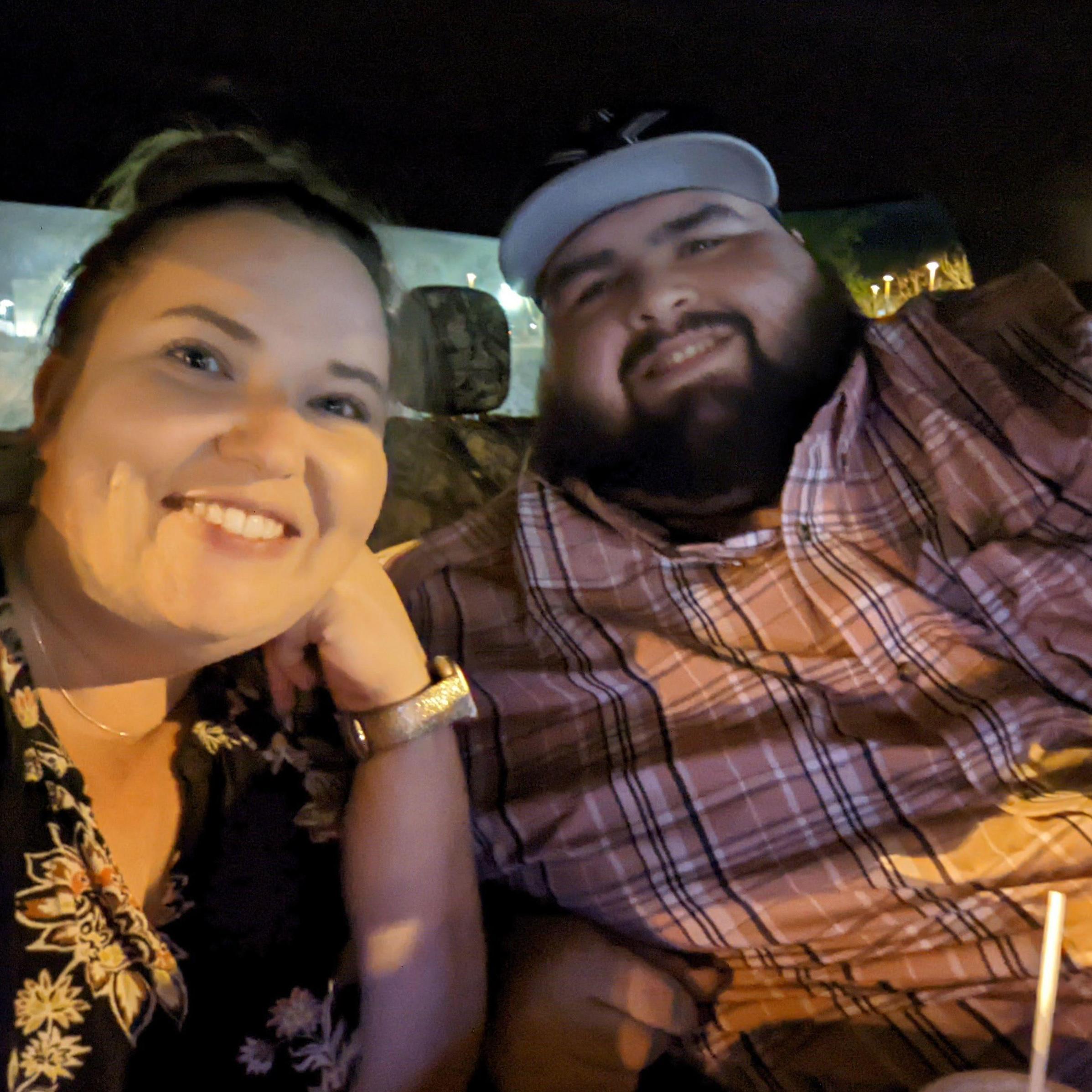 The night we become official...in a Carl's Jr. parking lot.