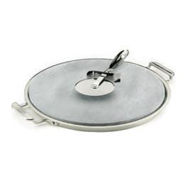 Gourmet Accessories, 3 piece Pizza Baker Set, 13 inch High-Heat Pizza Stone with Serving Tray & Rotary Pizza Cutter