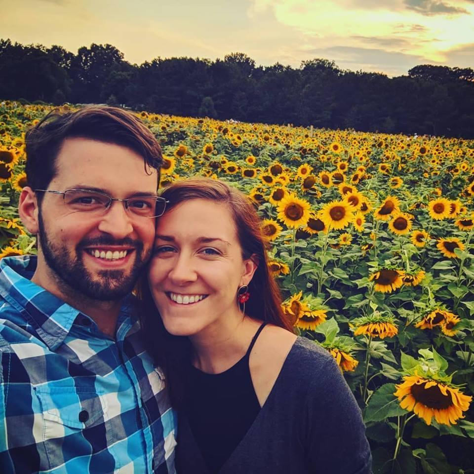 Dorothea Dix park in the sunflower garden!
