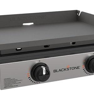 Blackstone 1666 22” Tabletop Griddle with Stainless Steel Faceplate, Powder Coated Steel, Black