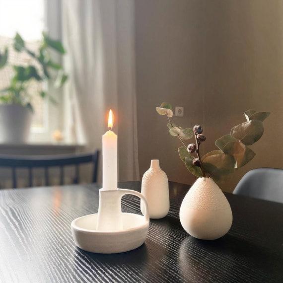 Nordic Style Ceramic Candle Holder Stick