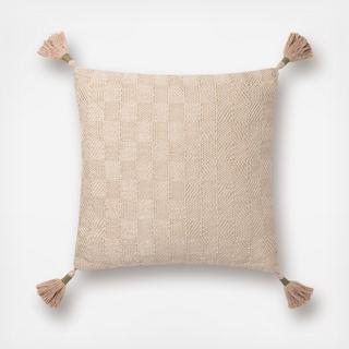 Checker Tassel Throw Pillow