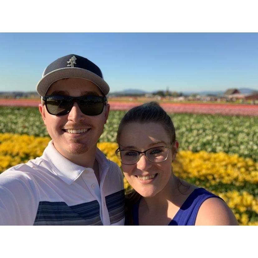 Katie's first time to the tulip fields in Mount Vernon