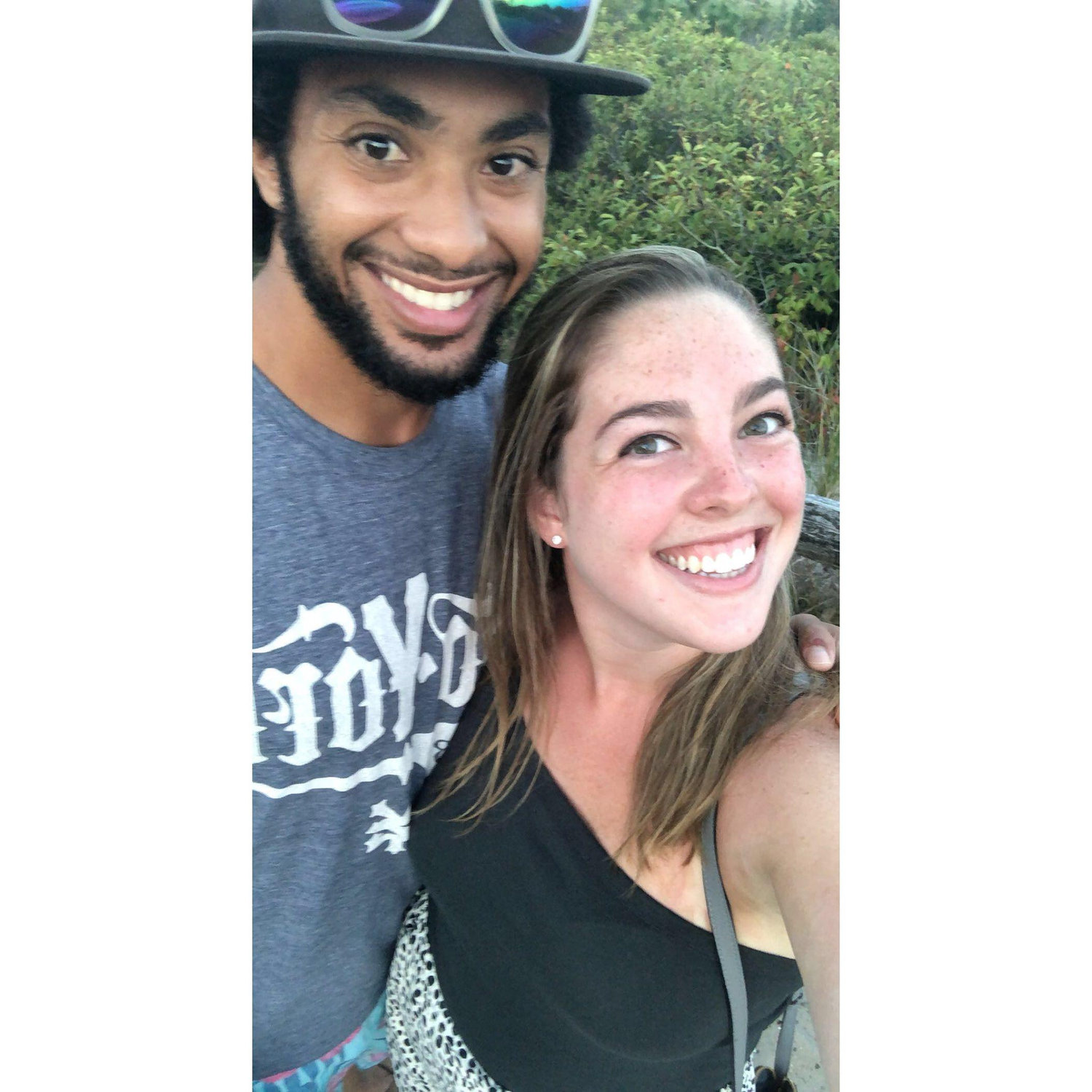 August 25, 2020: Our first picture we ever took together at the LBI lighthouse