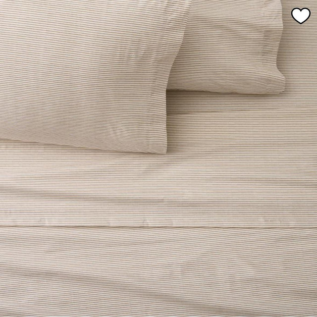 Printed Pinstripe Sheet Set (King)