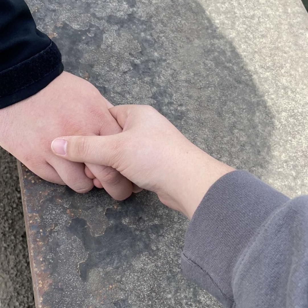 Year 1: first time holding hands!