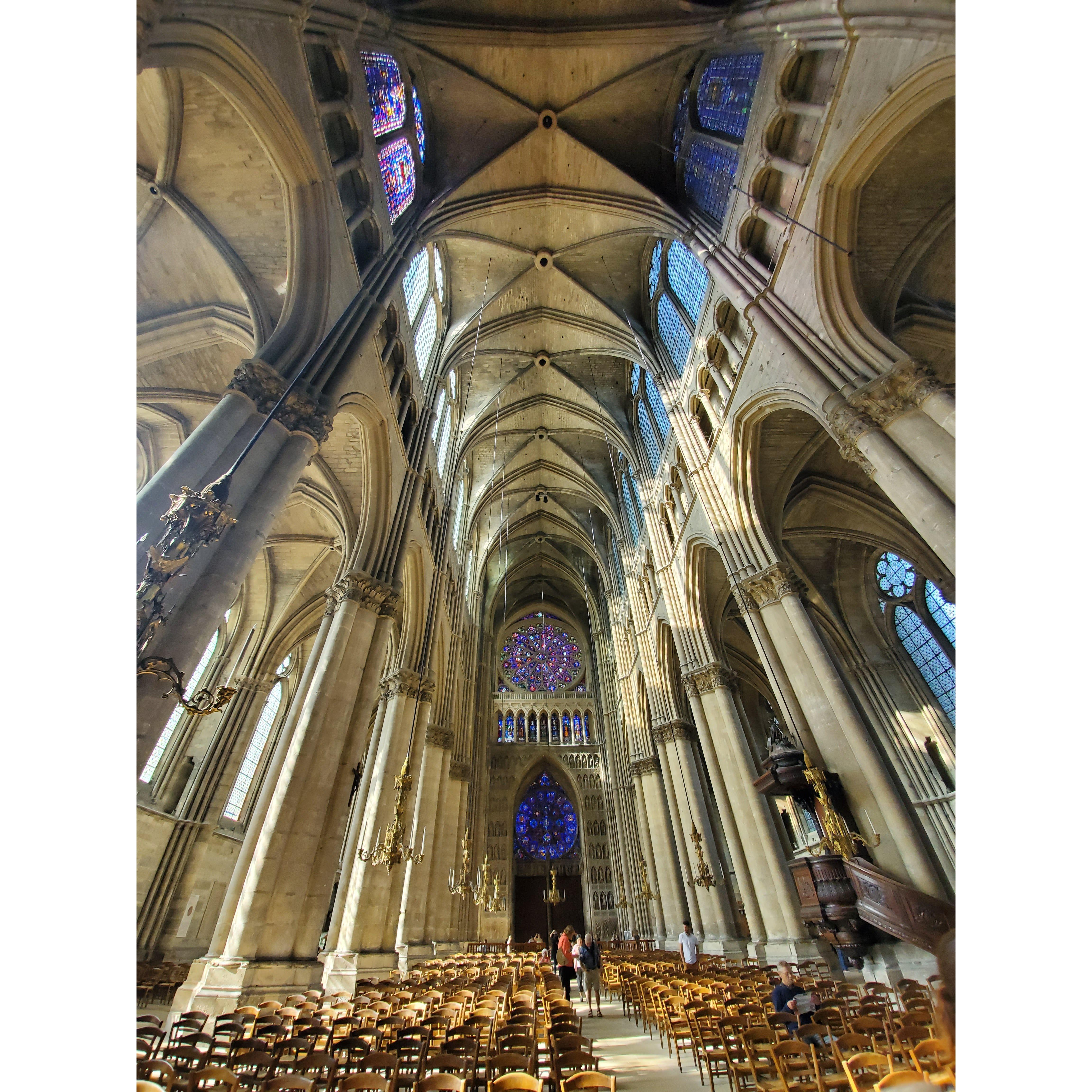 Notre Dame Cathedral on the inside! It's a free, self-guided tour :)