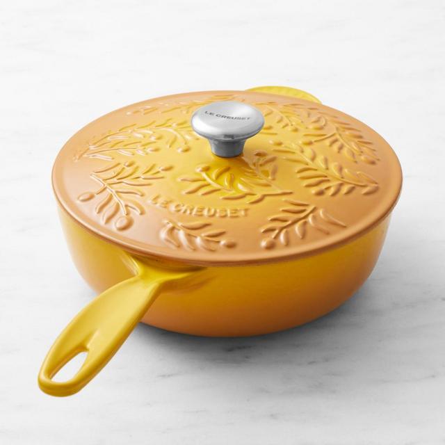 Le Creuset Olive Branch Enameled Cast Iron Saucier, Nectar