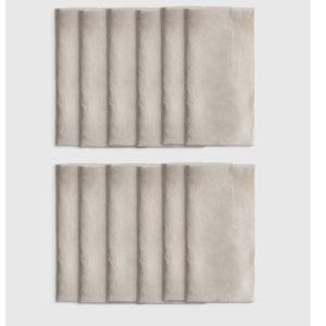 European Linen Wide-Hem Napkins (Set of 12)
