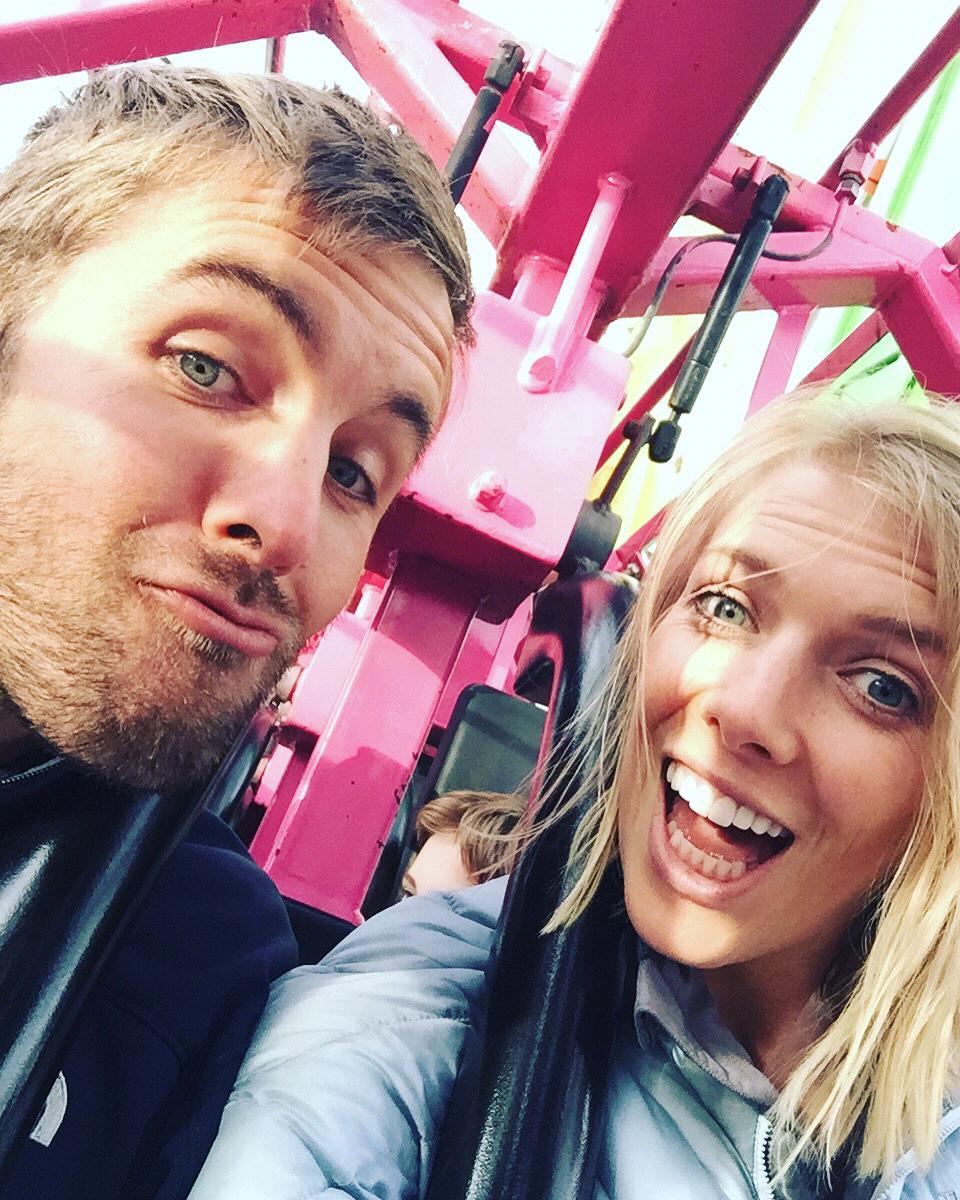 Celebrating a friends birthday at the Alaska State Fair.